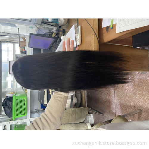 Uniky Wholesale Peruvian Hair Swiss HD Full Lace Frontal Wig For Black Women 100% Raw Virgin Cuticle Aligned Human Hair
